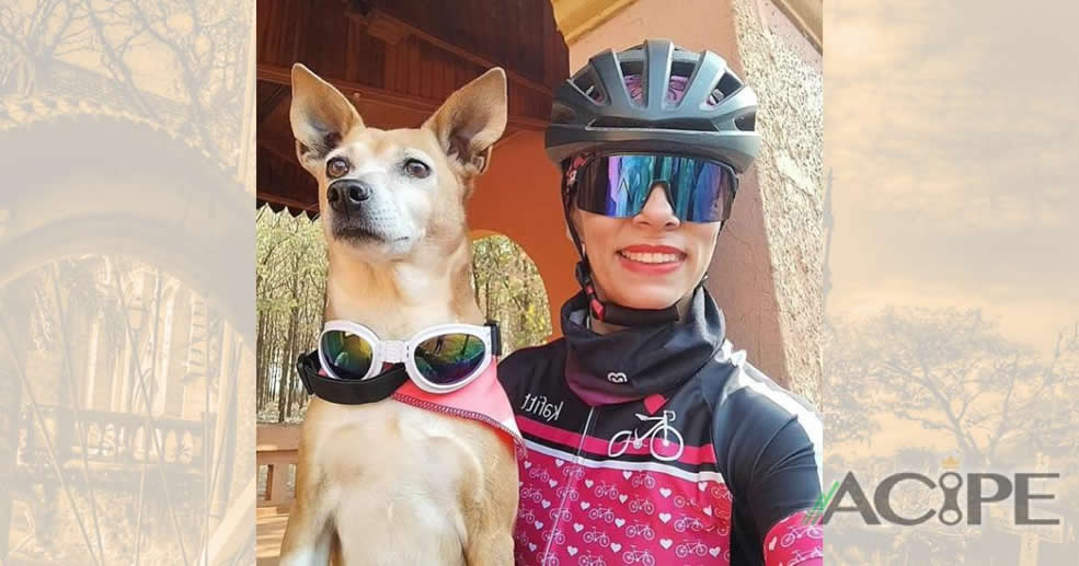 Descubra a História de Mery, uma Adorável Cachorrinha que Ama Aventuras de Bicicleta com sua Tutora