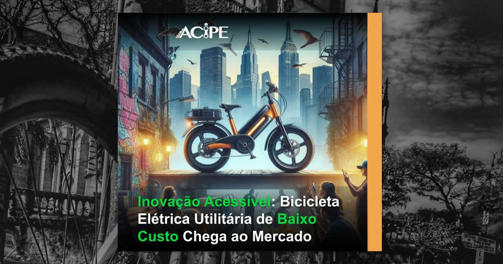 Inovação Acessível: Bicicleta Elétrica Utilitária de Baixo Custo Chega ao Mercado